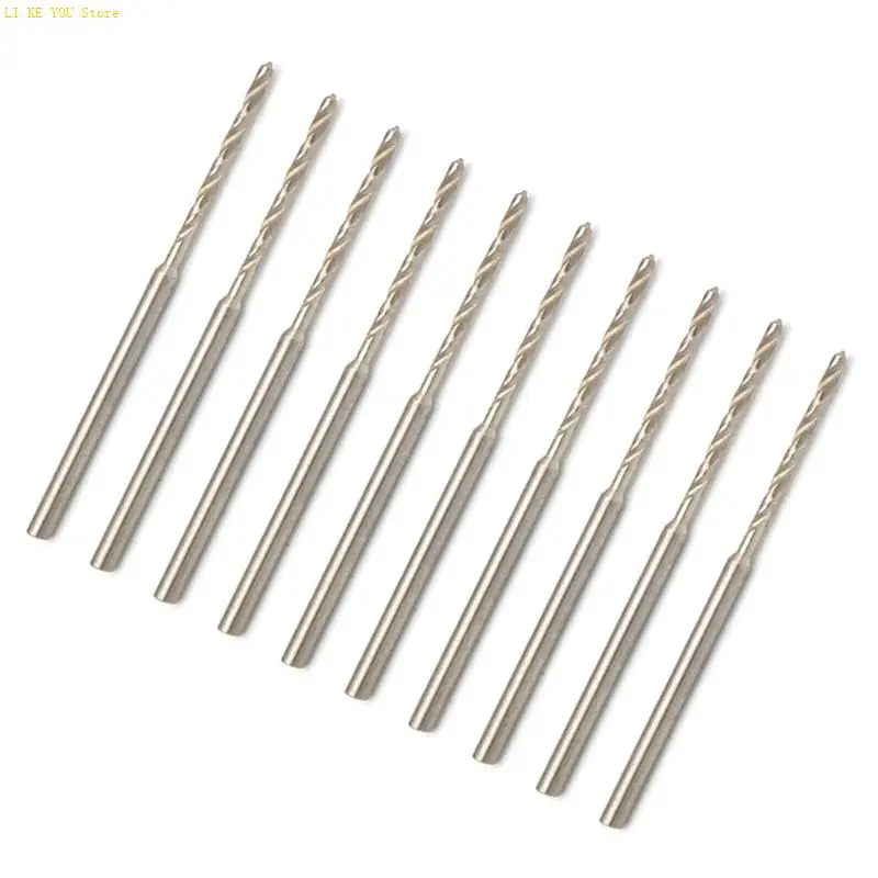 10 sztuk 2,35 mm mini skrętu wiertło Precyzyjne grawerowanie wiertarki do majsterkowania i rzemiosło różnych materiałach W3je