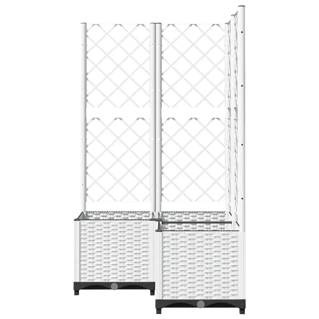 White Polypropylene Large Garden Planters