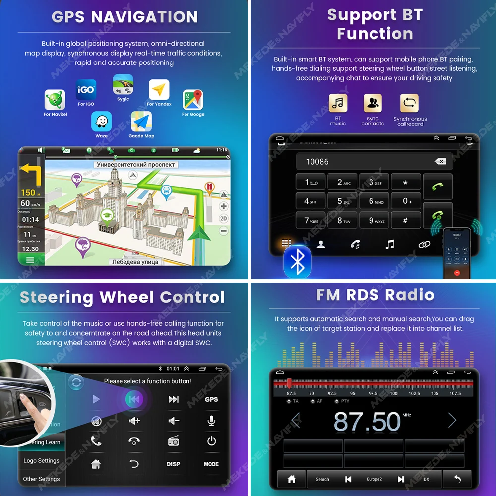 2din Android Auto Radio 7 