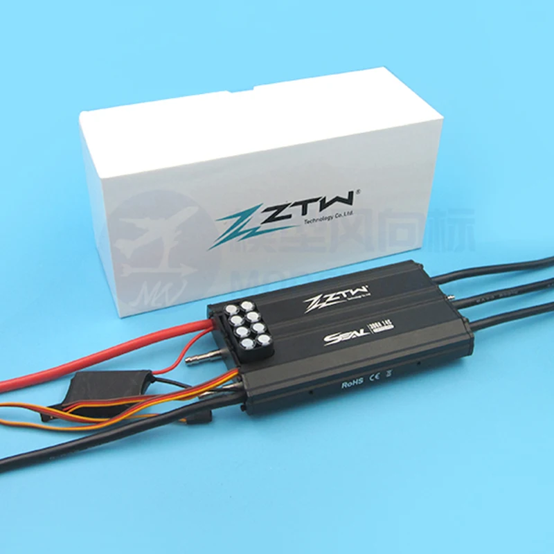 ZTW SEAL 200A SBEC 8A 8S/300A OPTO HV 14S Water-cooled Brushless ESC Seal Ship Model ESC Bidirectional Fully Waterproof