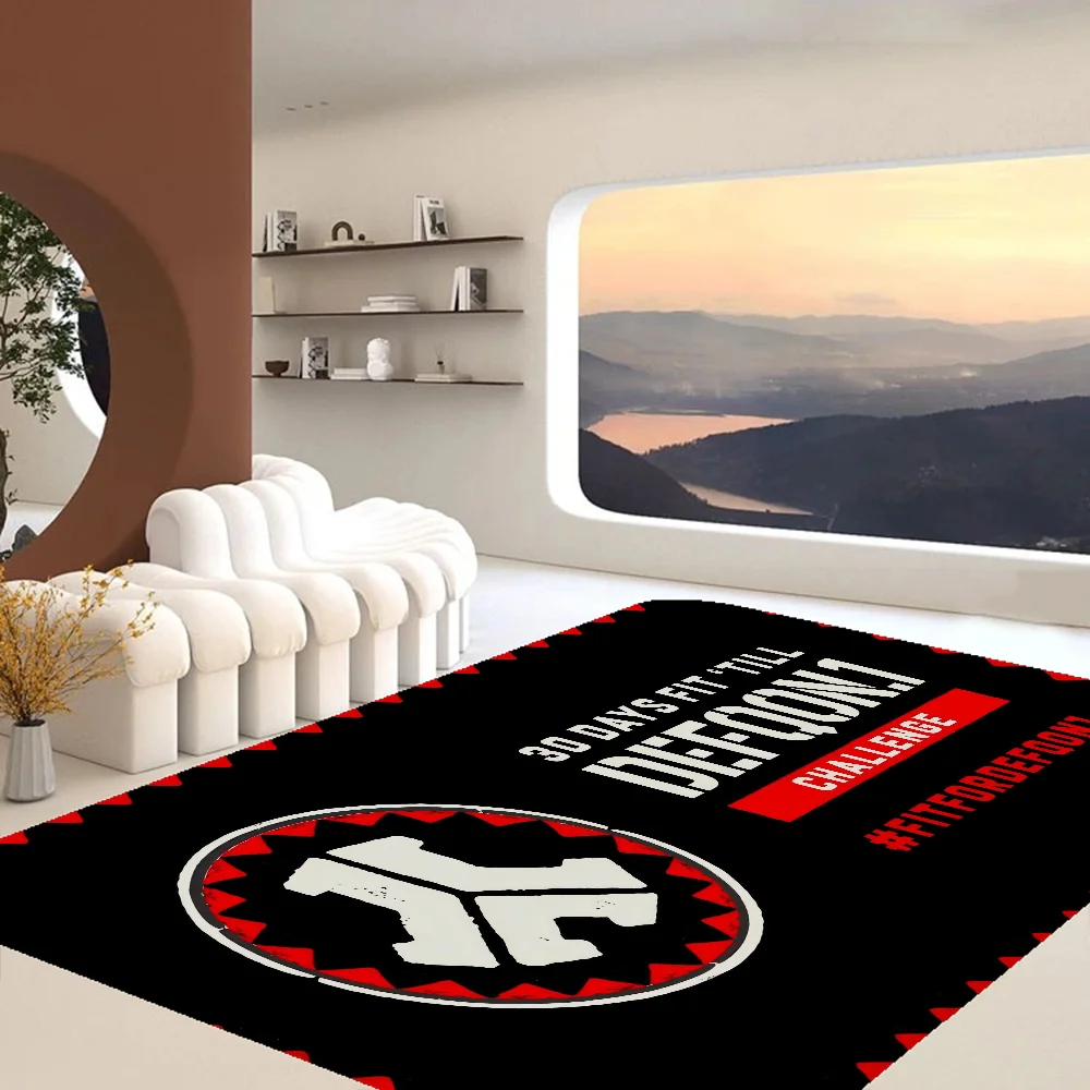 Modern Fashion Defqon1 Music Floor Mat INS Style Soft Bedroom Floor House Laundry Room Mat Anti-skid Bedside Area Rugs