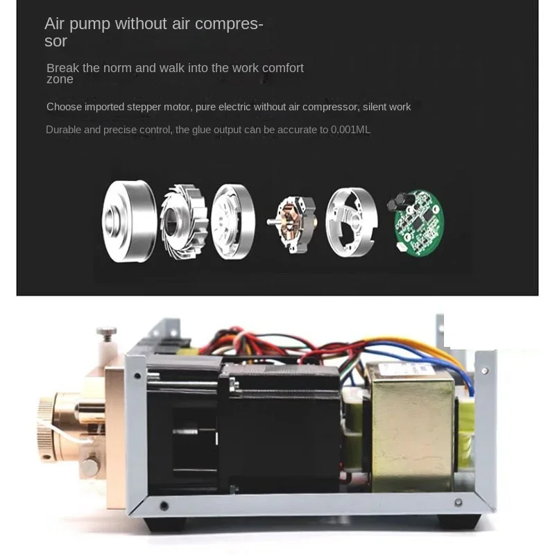 MT-410 Segmented Digital Display Dispenser 220V/10W Automatic Peristaltic Glue Applicator Water Instant Dry Glue Dispenser tools