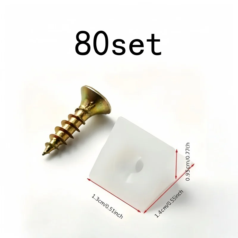 Set of 80 Drawer Wedges, Reinforce Sagging Drawers and Furniture Bases, Easy Installation, Quick Repair, Reusable