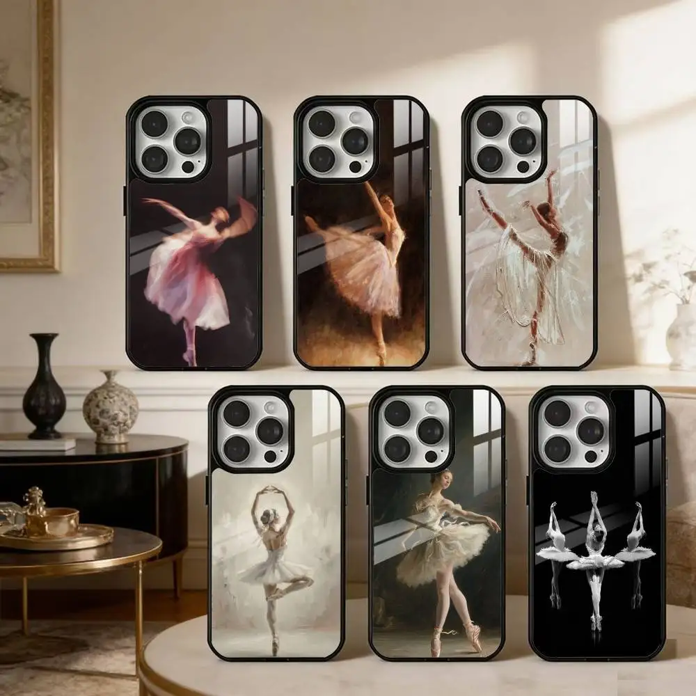 

love ballet Phone Case For iPhone17,16,15,14,13 Plus,Pro Max Magnetic For Magsafe Wireless Charging