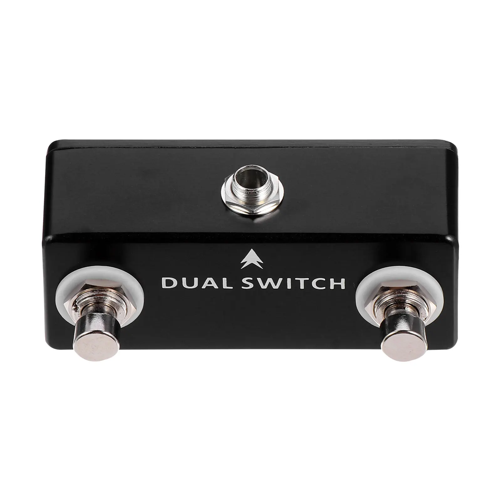 

Dual Control Guitar Footswitch Black Compact Metal Shell Durable Guitar Effect Accessory Instrument Supply Instrument Fittings