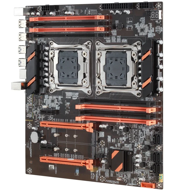 X99 Motherboard Dual CPU M.2 LGA 2011 V3 E-ATX USB3.0 SATA3 8 DIMM DDR4 Support Xeon processor slot 2011-3