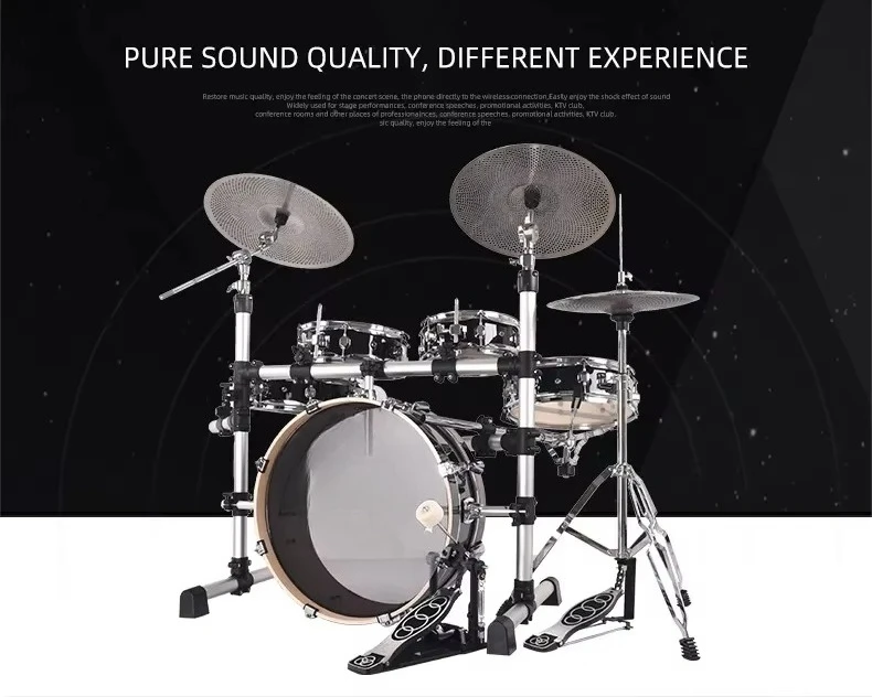 Professional Percussion Set High Quality Aluminum Frame Drum Set for Musicians