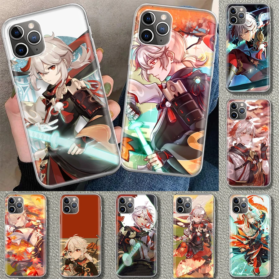 Genshin Impact Kaedehara Kazuha Phone Case Cover For iPhone 11 12 13 14 15 16 Pro Max Apple X XS XR 7 Plus 8 + Art Customized Fu