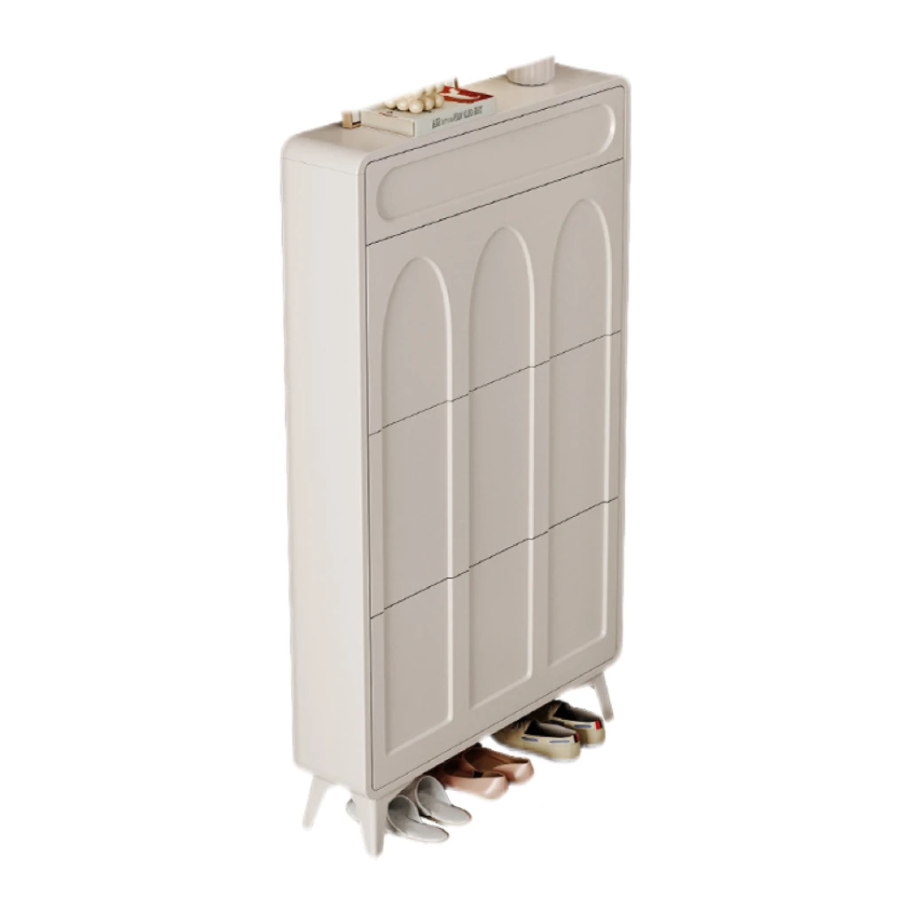 High Quality Multifunctional White Shoe Cabinet Slim Modern Design Living Room Furniture Durable and Limited-Time Offer