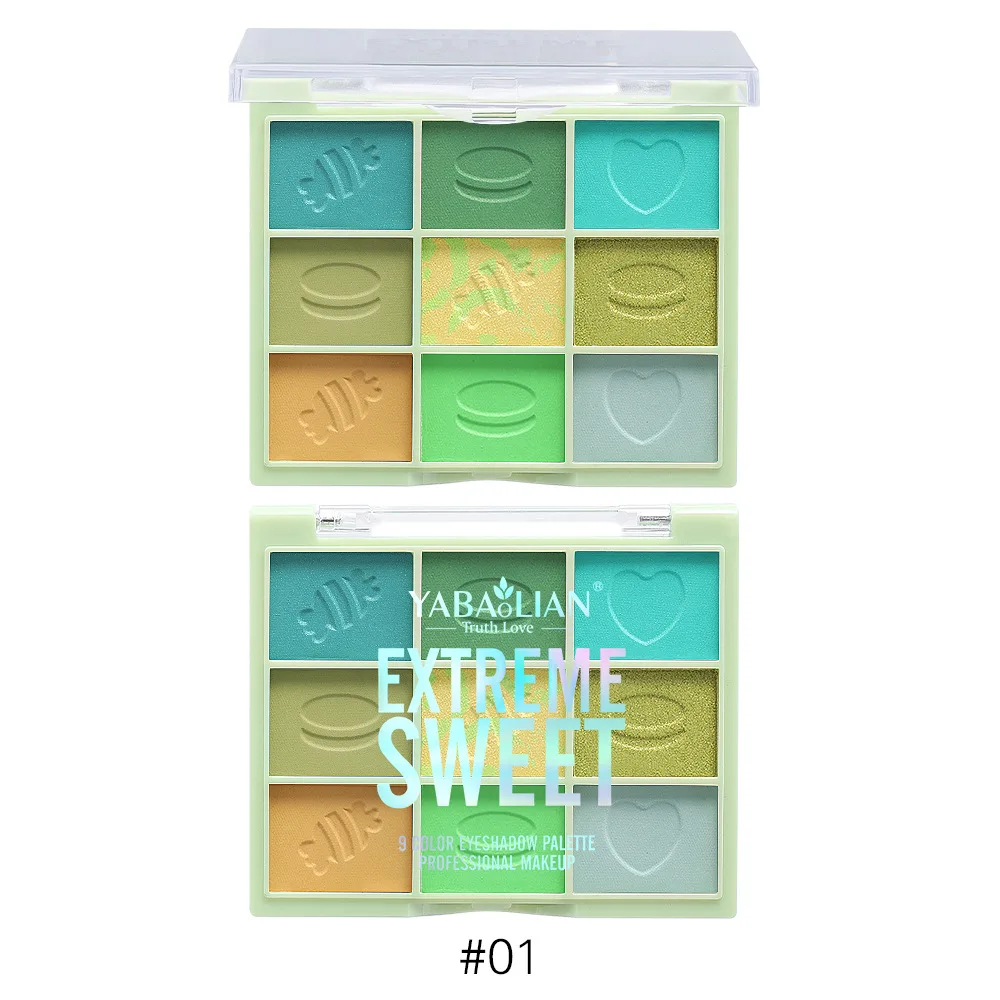 Palette di ombretti trasparenti 9 colori Nuovi toni neutri opachi e luccicanti Trucco Instagram Bellezza virale Must Have per le donne