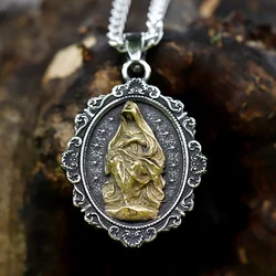 new Men Stainless Steel virgin mary Pendant Necklaces Fashion Jewelry Creativity Chains Gifts religious free shipping