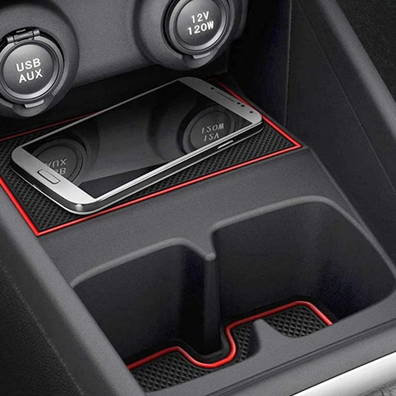 Car Door Slot Mats Console Cup Holder Coaster For Car Non Slip For Suzuki Swift 2017-2021 Accessories