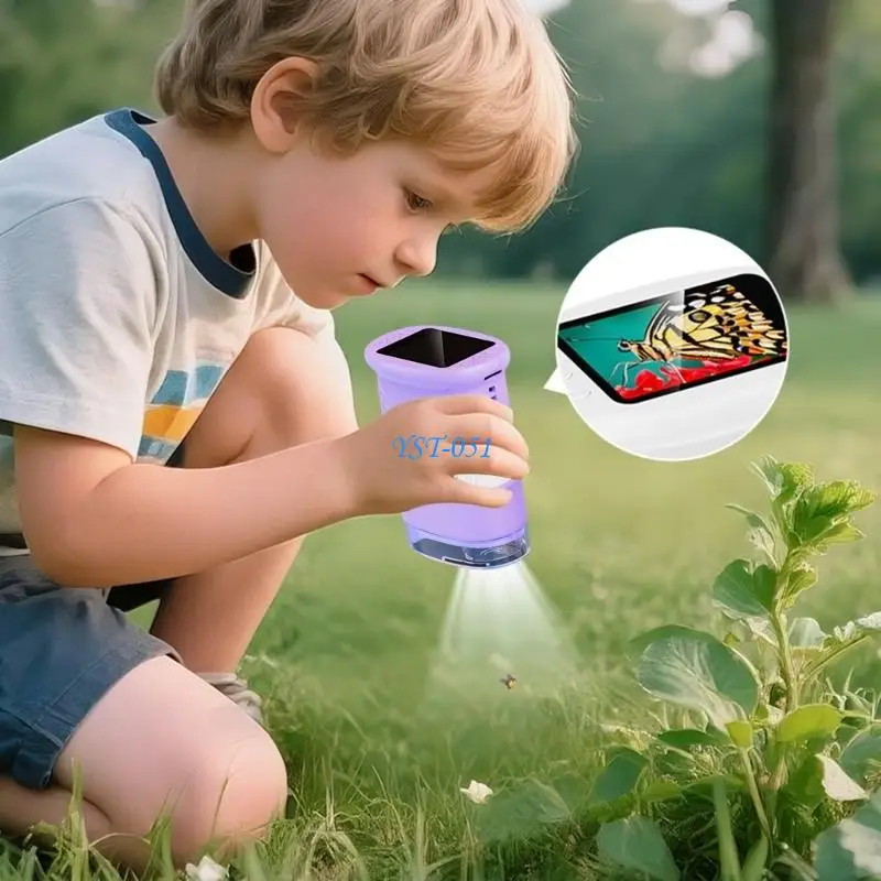 

E15A Professional Children Instrument 1000X Enlarge 8 Modifiable LED Radiances Rechargeable Battery For Outdoor Science