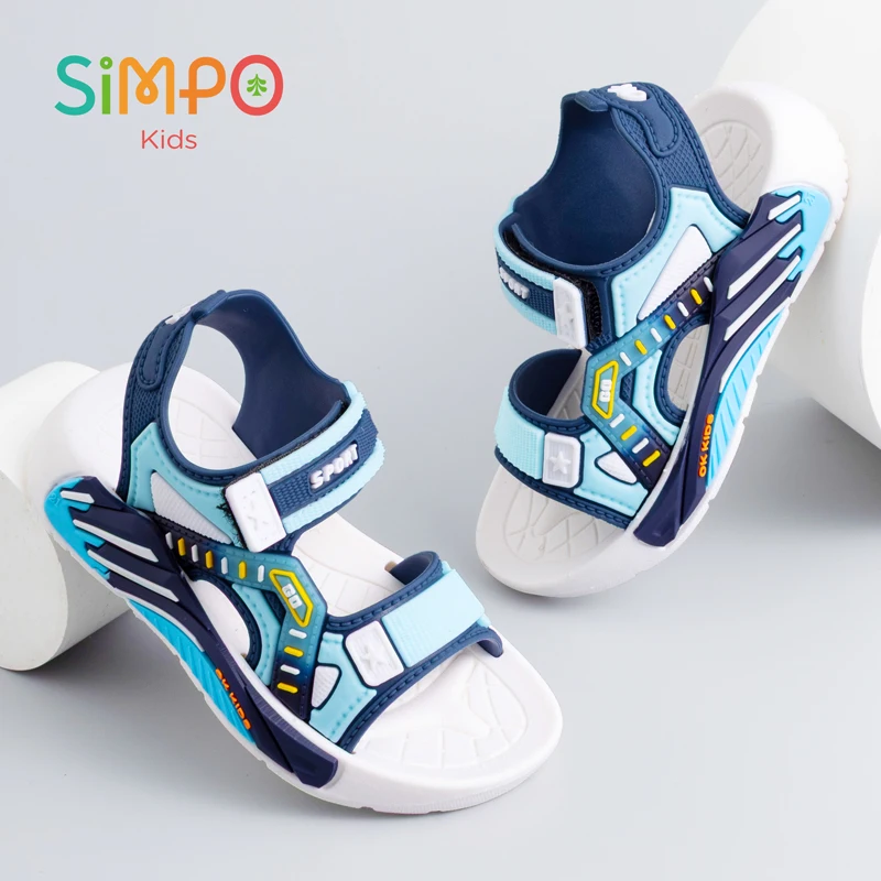 

Сандалии в спортивном стиле для студентов, повседневная пляжная обувь с мягкой подошвой для мальчиков и девочек, детские летние сандалии для малышей