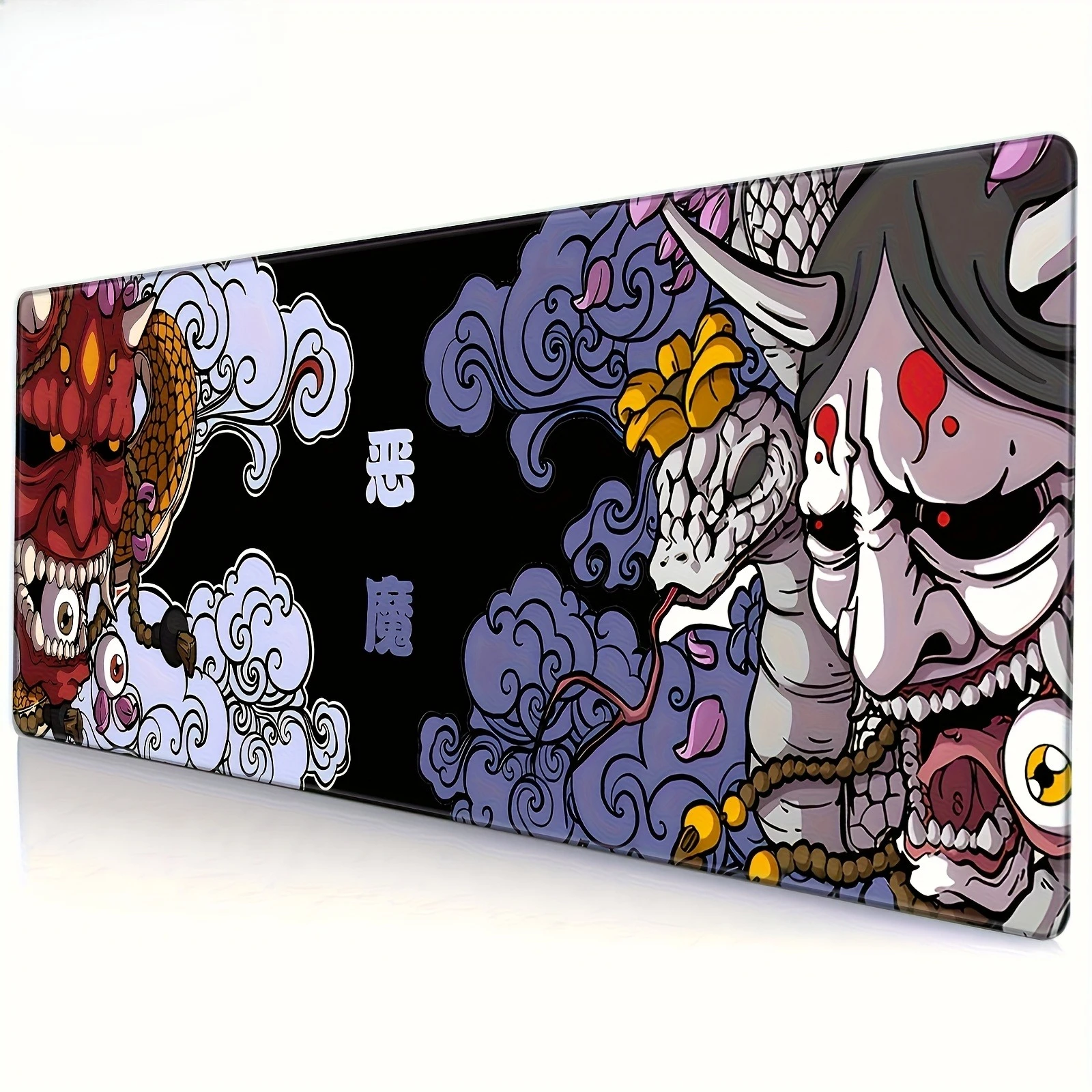 

Коврик для игровой мыши | Коврик для стола XXL из нескользящей резины | Моющийся и долговечный | Яркий многоцветный дизайн с традиционными художественными мотивами