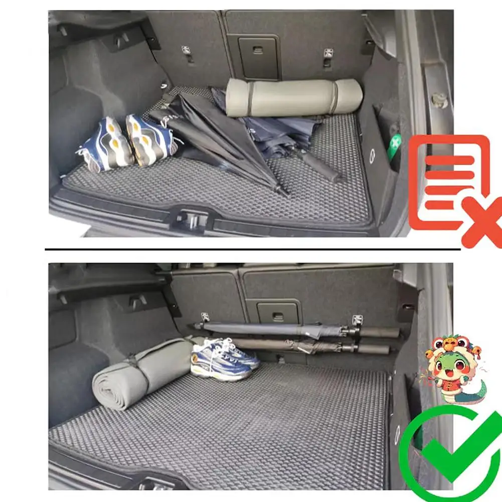 2Pcs Car Seat Back Trunk Umbrella Hook No Drilling Anti-tilt No Shaking No Noise Vertical Suspension Car Storage Holder