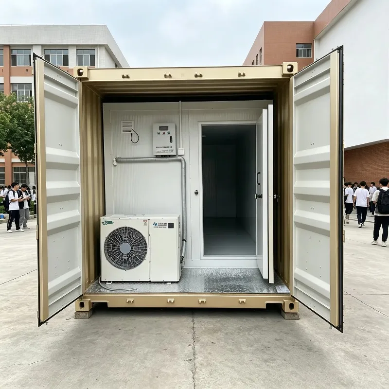 20FT Solar Container Freezer Energy Saving for Ice Production Customized