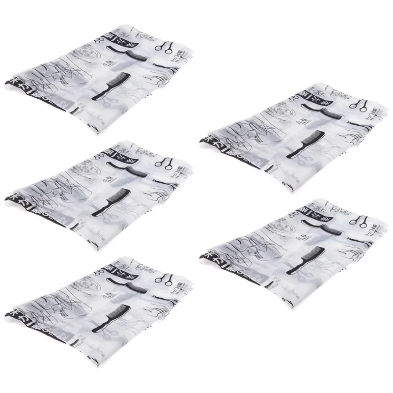 

【24H-SALE!】5X Adult Salon Barber Gown Cape Hairdressing Hairdresser Hair Cutting Cloth Black
