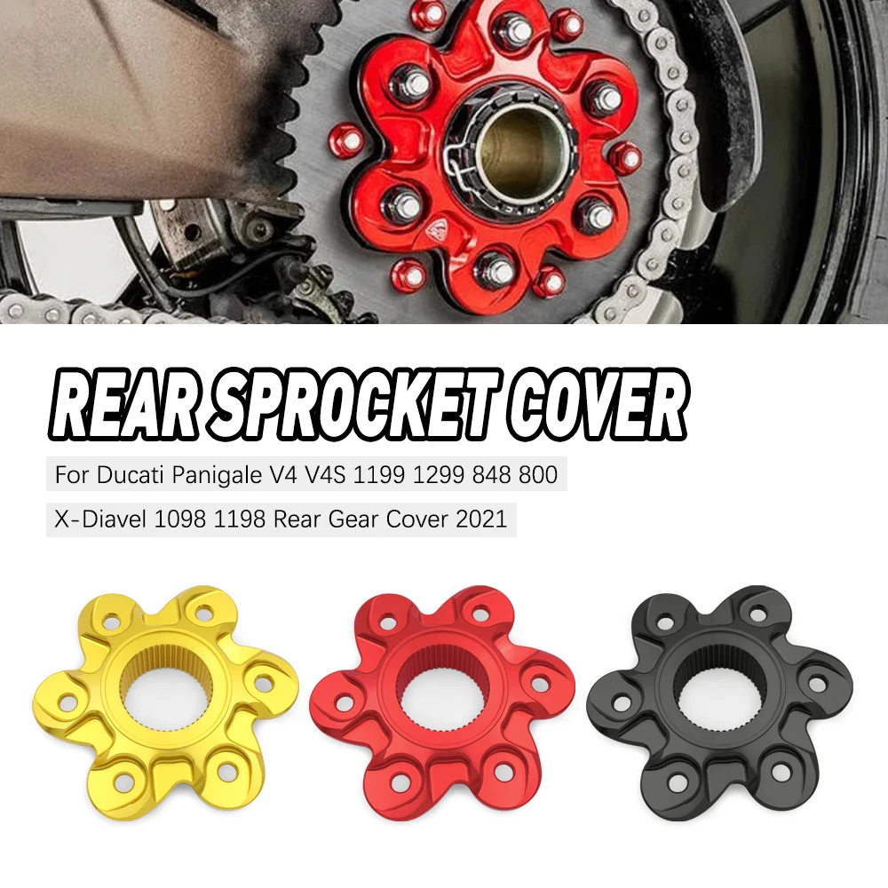

Motorcycle Parts Rear Sprocket Flange Cover For Ducati Hypermotard 796 950 821 939 Streetfighter 848 Diavel 1200 1260 S Xdiavel