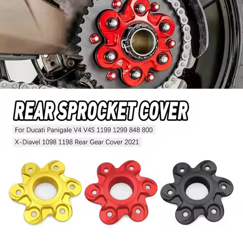Motorcycle Parts Rear Sprocket Flange Cover For Ducati Hypermotard 796 950 821 939 Streetfighter 848 Diavel 1200 1260 S Xdiavel