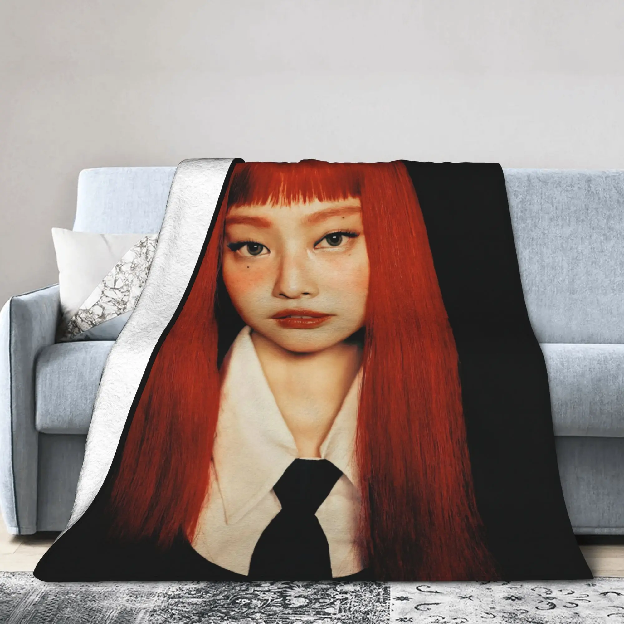 Jennie Ruby Blankets Velvet Spring/Autumn   Multifunction Lightweight Thin Throw Blanket for Bedding Couch Rug Piece