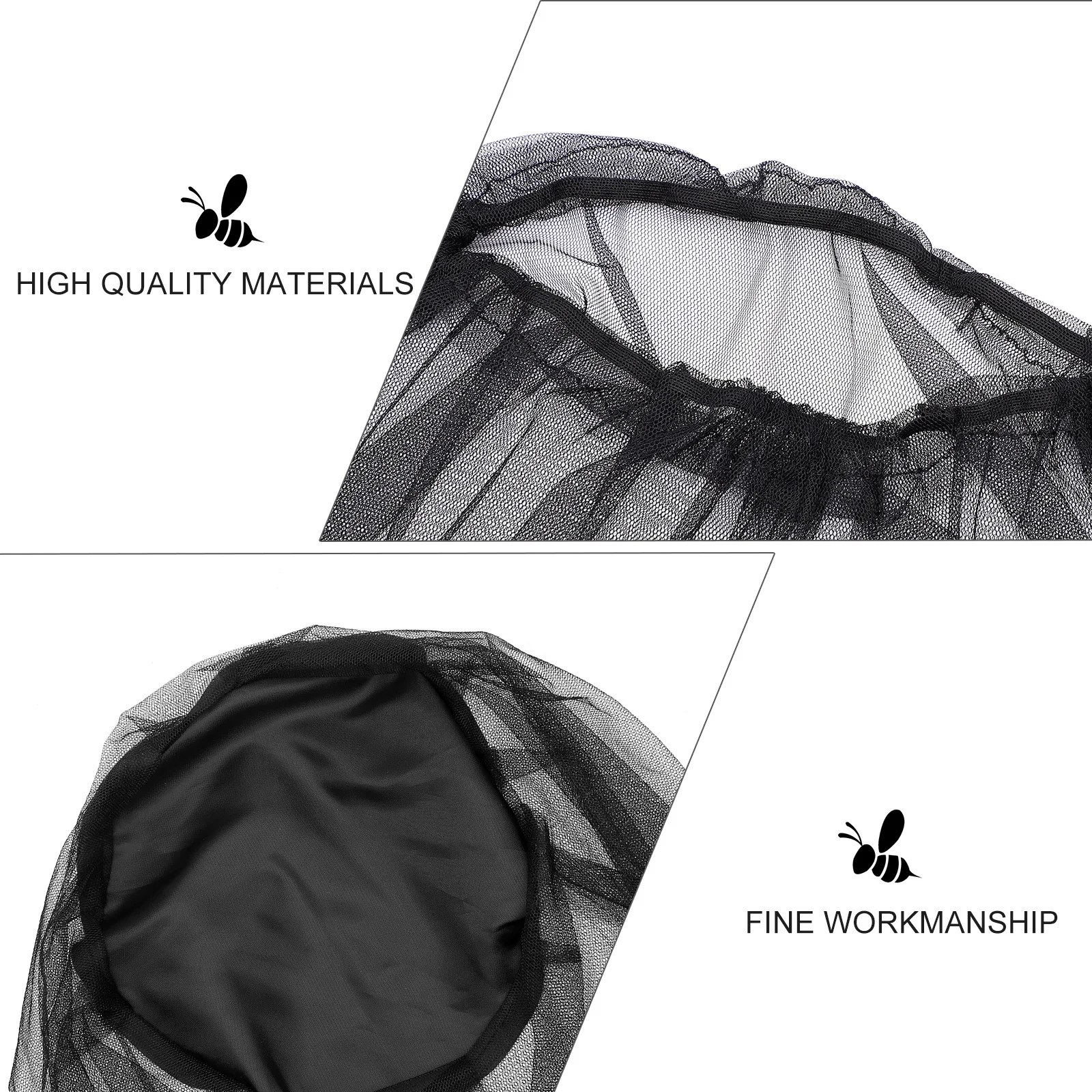 

2Pcs Foldable Mosquito Hat Protective Gauze Cover for Beekeeping Fishing Camping Hiking Neck Face Head Safety Net