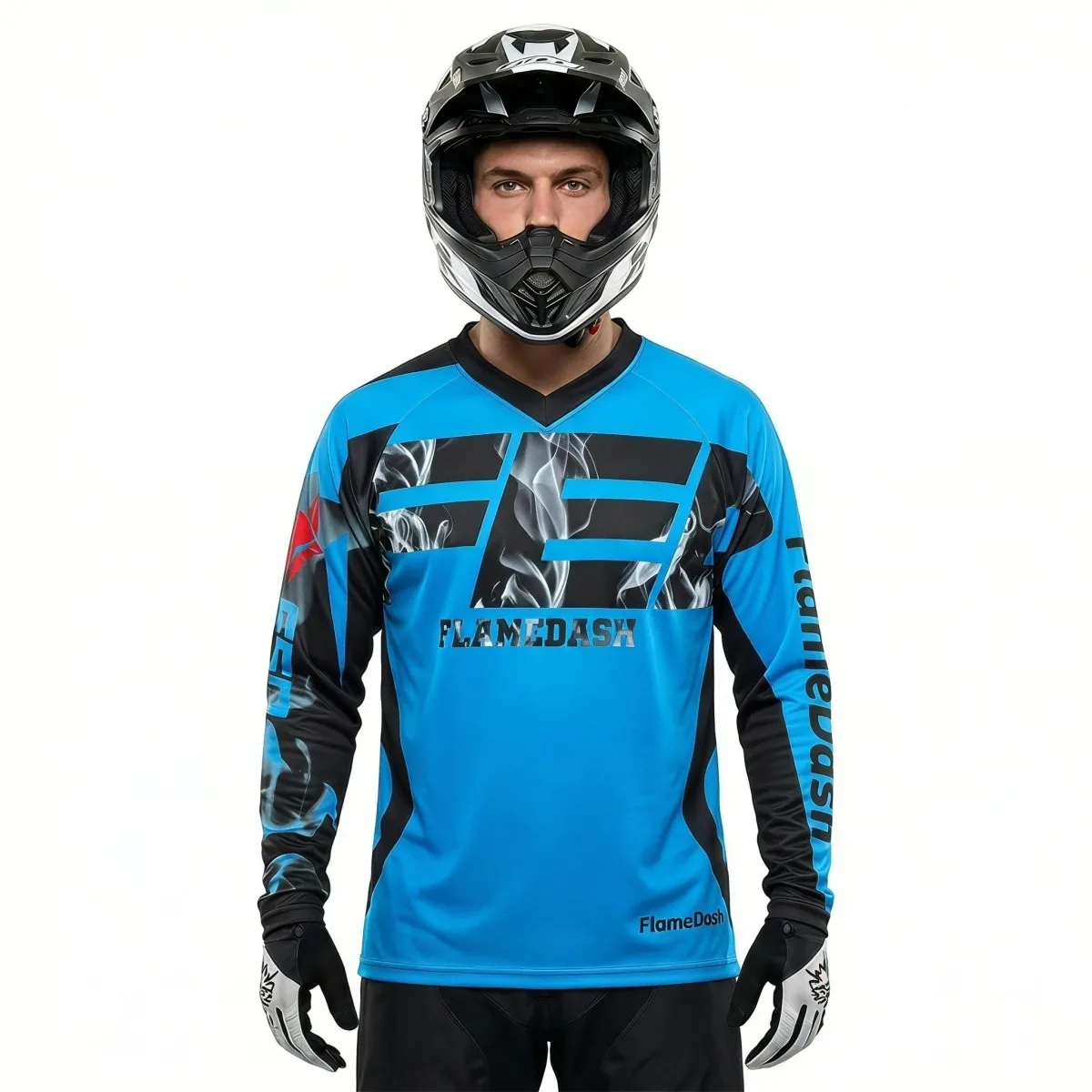2026 New Men's MX Motocross Jersey Quick Dry Breathable Long Sleeve Loose Fit Off Road Dirt Bike Enduro Racing Riding Shirt