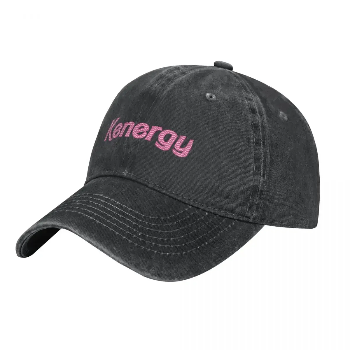 Kenergy Pink Text Art Design Cowboy Hat Golf Hat Sun Cap Man Women's