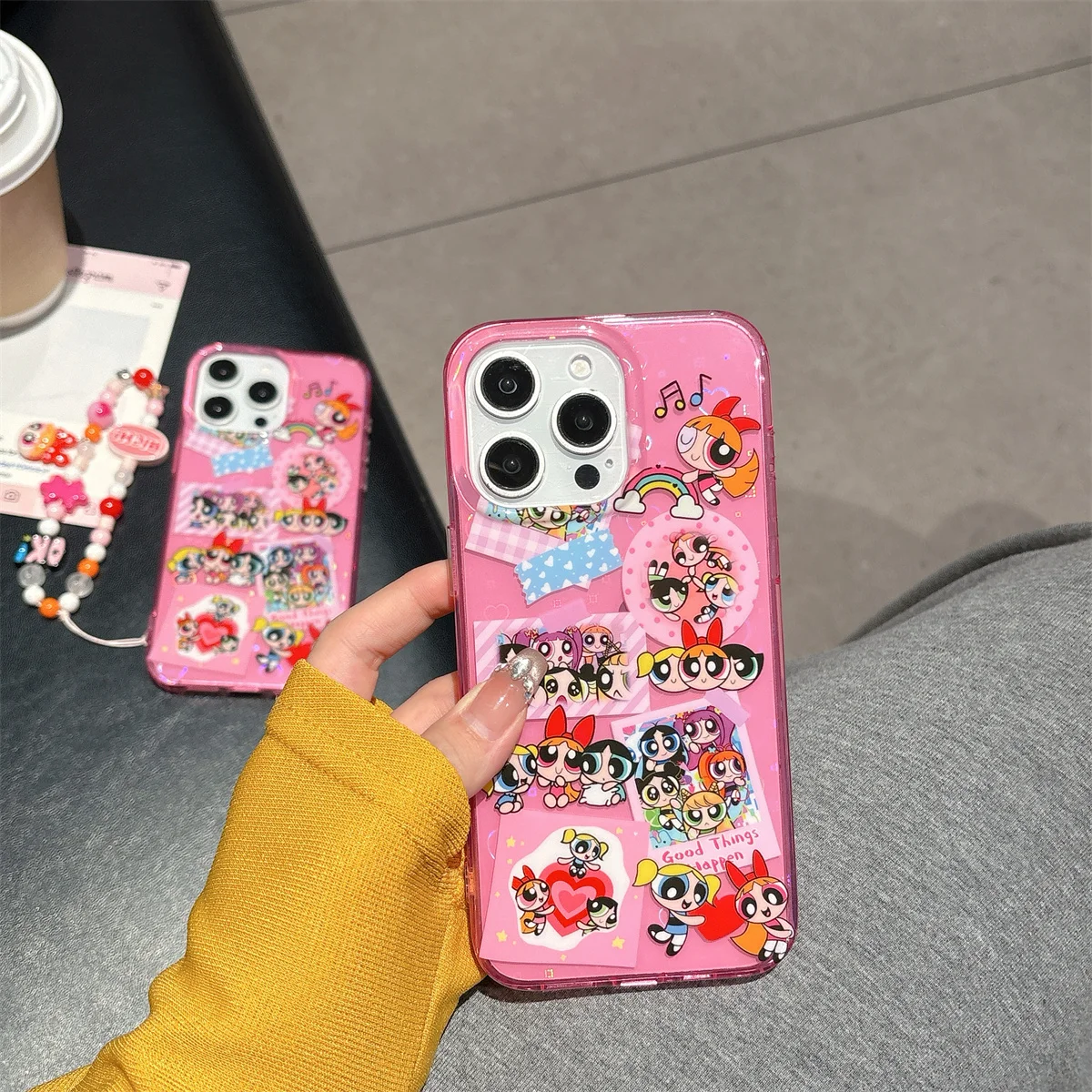 

New Cute Cartoon Fashion Girls Phone Case For iPhone 16 15 14 13 Pro Max fundas iphone 15 case Protective cover iPhone 13 15 16
