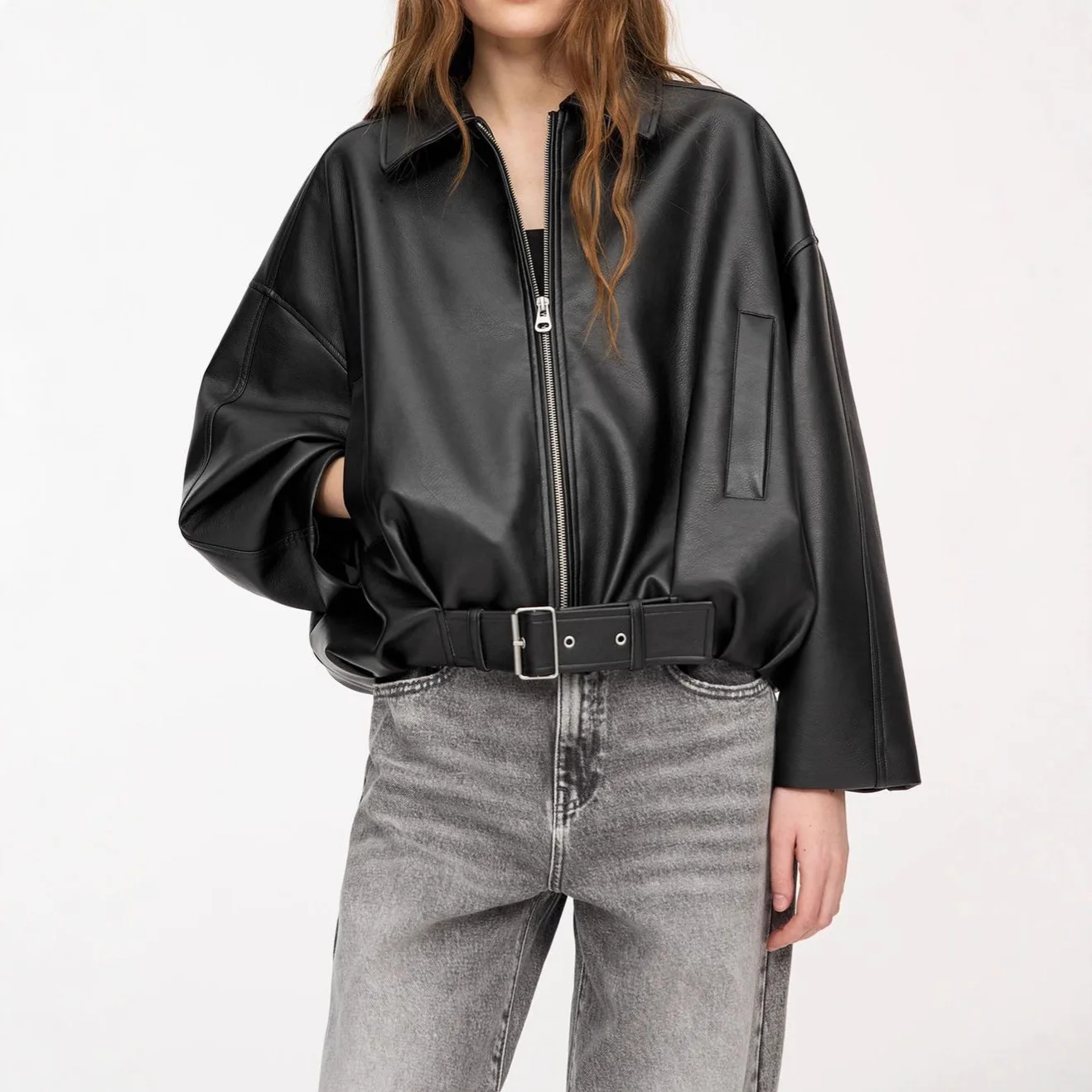European and American Women's Autumn and Winter Retro Jacket Pilot Jacket Women's Casual Top