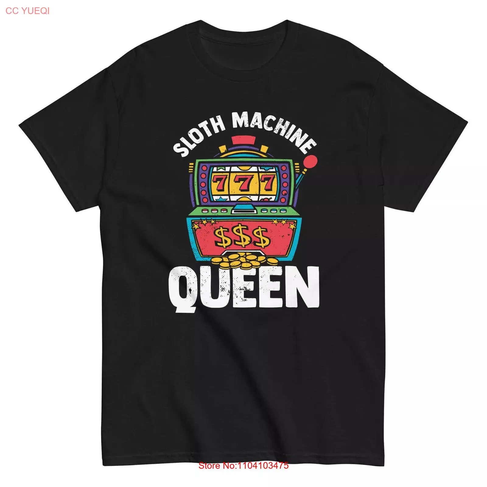 

Funny Casino T-Shirt - Slot Machine Queen - Gambling Humor Design.webp