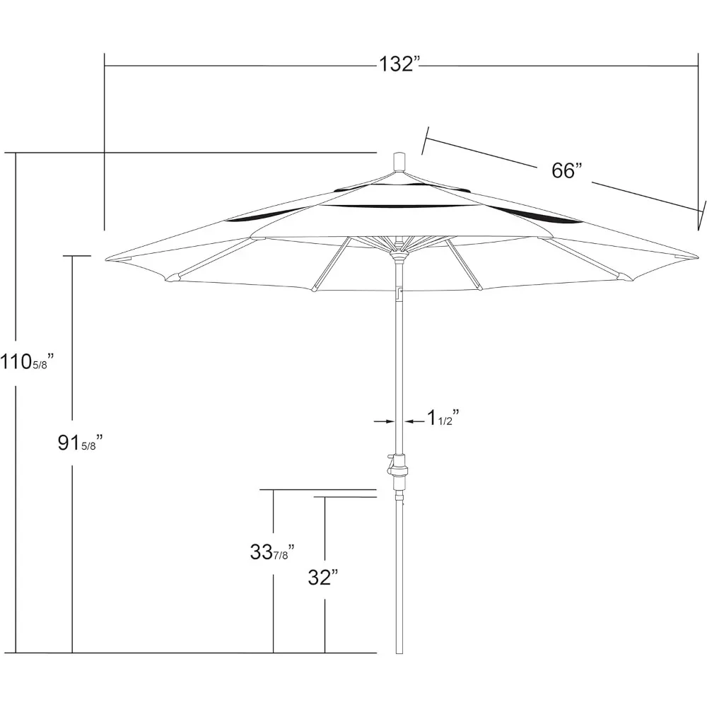 Outdoor Living Patio Market Rectangular Extra Large .  Market Umbrella Waterproof for Garden.