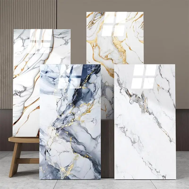 20/40Pcs White Matte Marble Peel and Stick Wallpaper Waterproof Self Adhesive PVC Wall Panels Removable Kitchen Countertop Stickers Mold Resistant Bathroom Tiles Home Dorm Decor