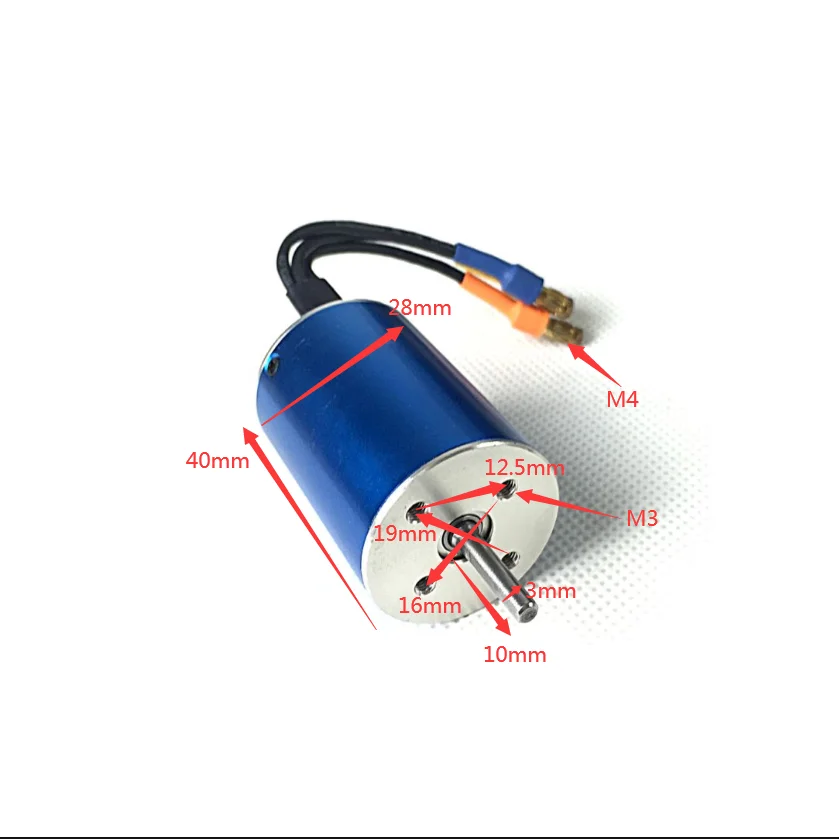 DT Ship Brushless 2838-3200KV Motor RC Accessory for Electric Racing RC Boats M430 Spare Part DIY Model TH02809