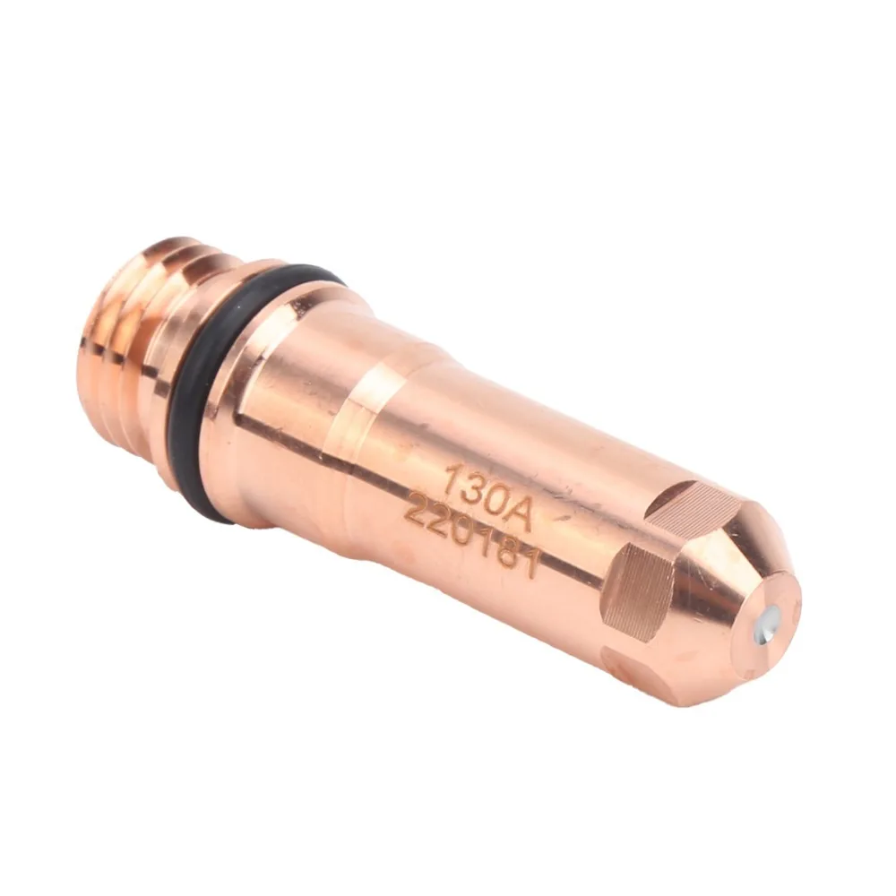 Copper Material Plasma Torch Electrode 10Pcs Pack Replacement Part Plasma Cutter Nozzle 220181 Model Cutting Tip Nozzle