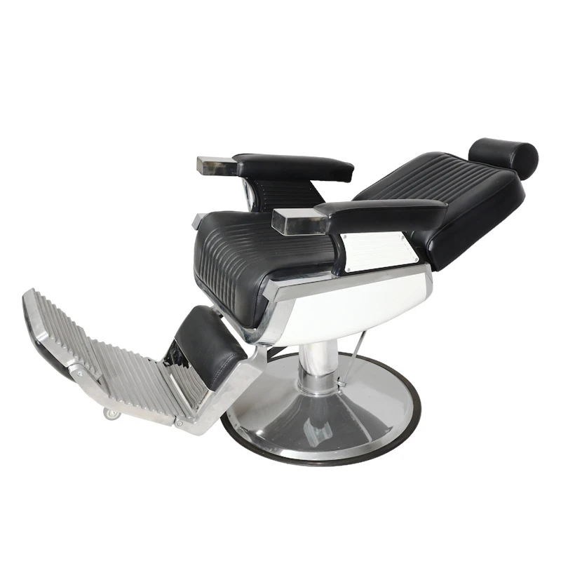 #Eurosun European Vintage Tan Barber Chair Heavy Duty Professional Hydraulic Pump Stainless Steel 360 Degree Rotation Adjustable