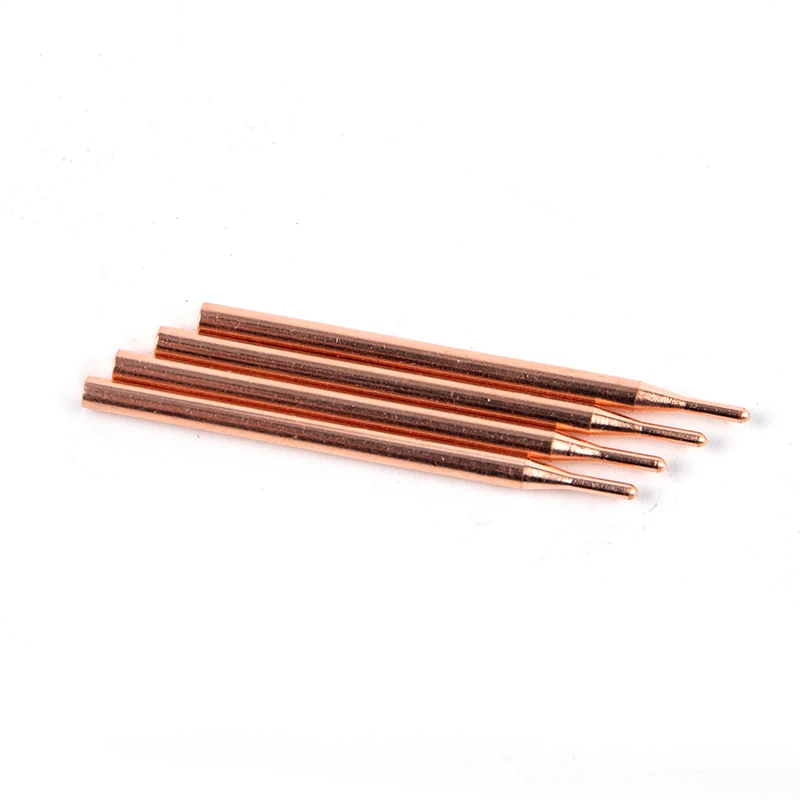 2pcs 18650 Hand-held Spot Welder Small Lithium Battery Point Welding Pen Aluminum Oxide Copper Spot-welding Needle Electrode Tip