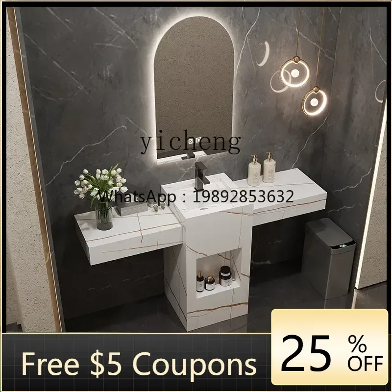 

Умывальник-колонна Y1 из мраморной плиты, интегрированный, для улицы