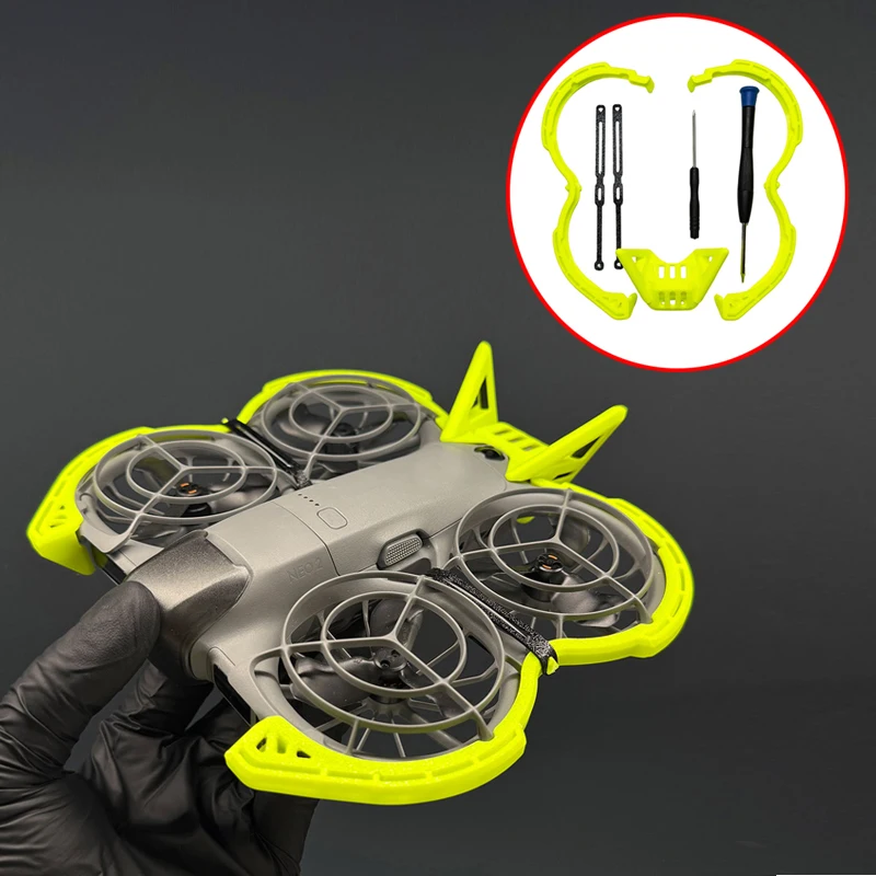 

Protector Kit for DJI Neo2 Anti-Collision Bumper Bar Propeller Guard Ring 3D Printed Antenna Cover for RC Drone Shell Accessory