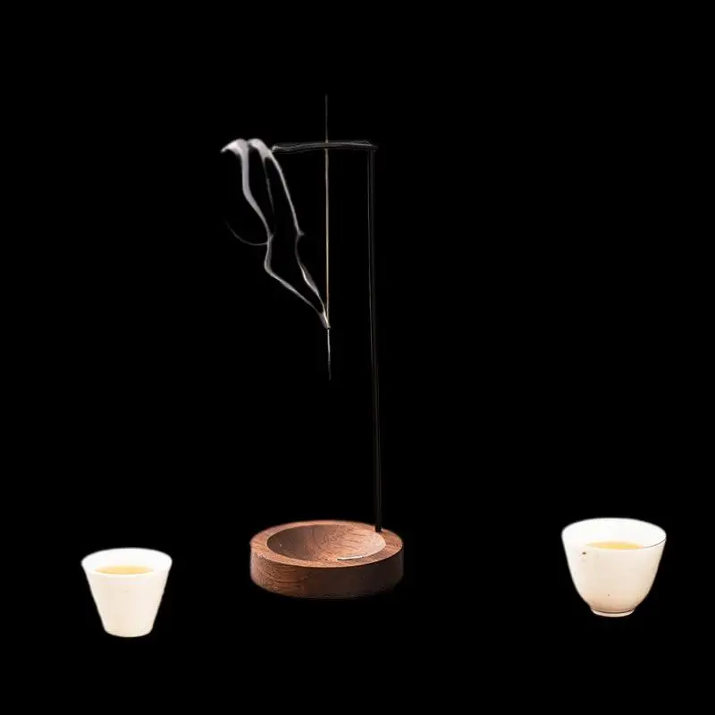 Creative Upside Down Incense Burner Incense Stick Holder Wooden Anti-Ash Design Incense Stick Meditation Spa Room Home Decor