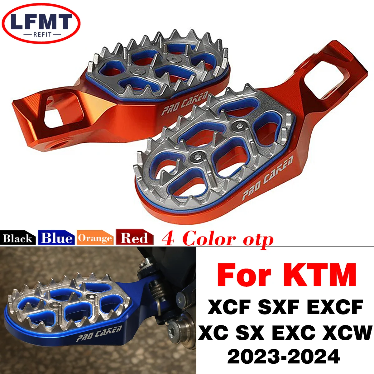 

2024 NEW Motorcycle Modified with Double Layer Pedal Foot Pedal For KTM EXC EXCF XCW XC SX XCF SXF Husqvarna FE FC FXTX 125-500