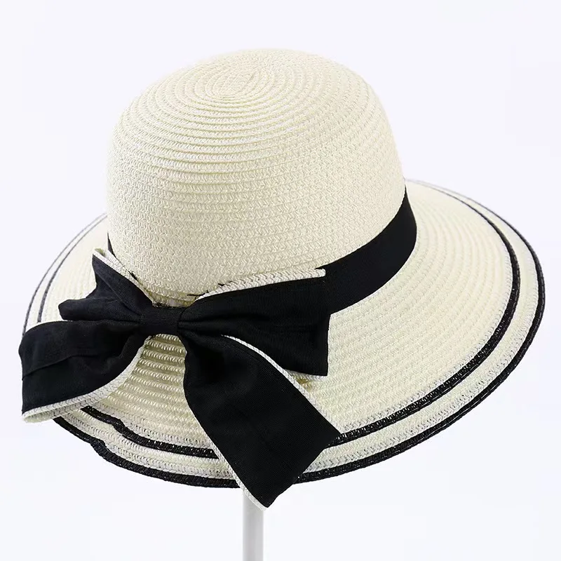 Neuer Sommer Eltern-Kind Bucket Hat Sonnenhut Damen Blumenkranz Mädchen Outdoor Strand Reise Sonnenschutz Strohhut Damenhut – Detail 14