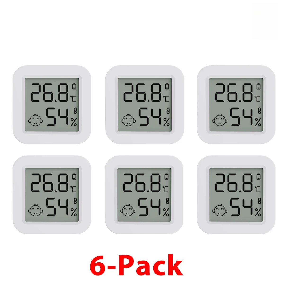 Tuya Temperatur- und Feuchtigkeitssensor, Mini-Thermometer, Hygrometer, Bluetooth-kompatible APP-Fernbedienung, funktioniert mit Smart Life Alexa
