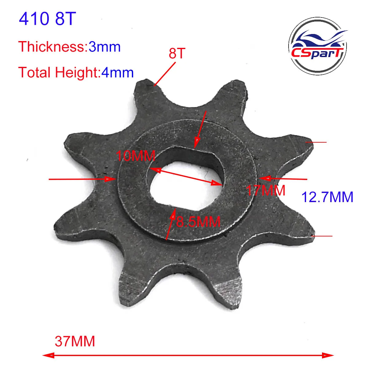 8 9 11 13 Tooth 8T 9T 11T 13T Sprocket  410 420 Electric Bike Motor MY1016Z Unitemotor MY1018  Scooter