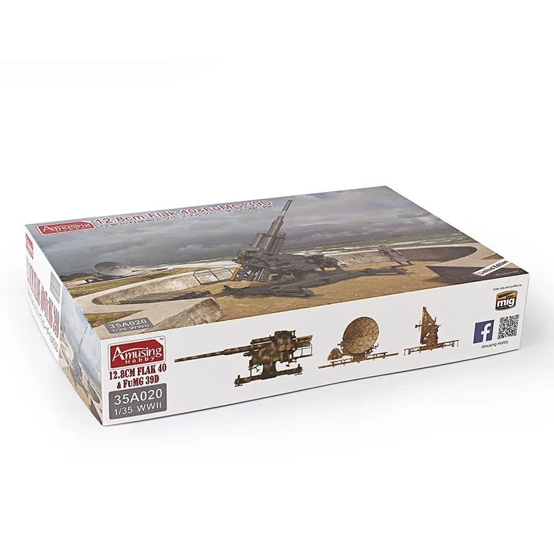 Amusing Hobby-Kit de maquette à échelle 35A020 ARek 40 128mm, odoranti-aérien et radar FUMG 39D 1/35