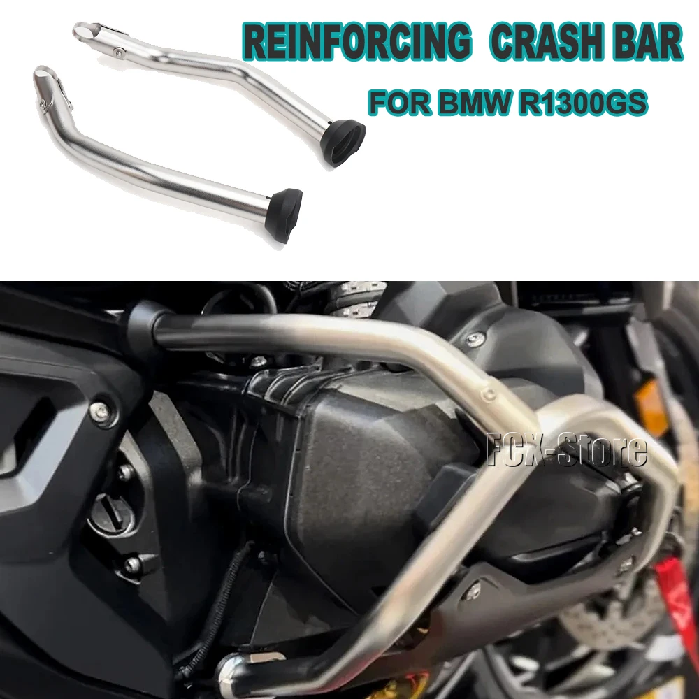 New Motorcycle Accessories For BMW R 1300 GS R1300GS r1300gs 2023 2024 Silver Reinforcing Strut Original Engine Crash Bar Kit