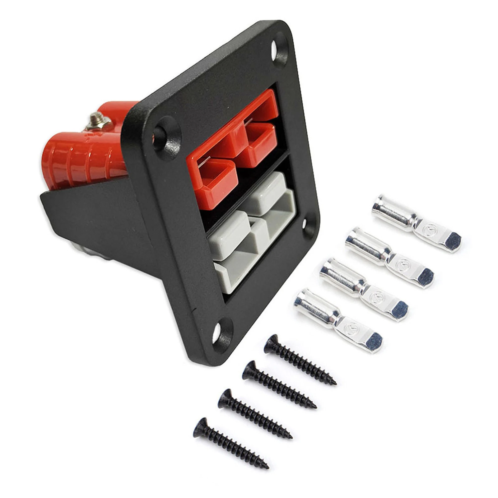 50A For dual Anderson Connector Flush Mount Bracket Panel Cover Charging Panel Plug Terminal Blocks Cable Connectors For Caravan