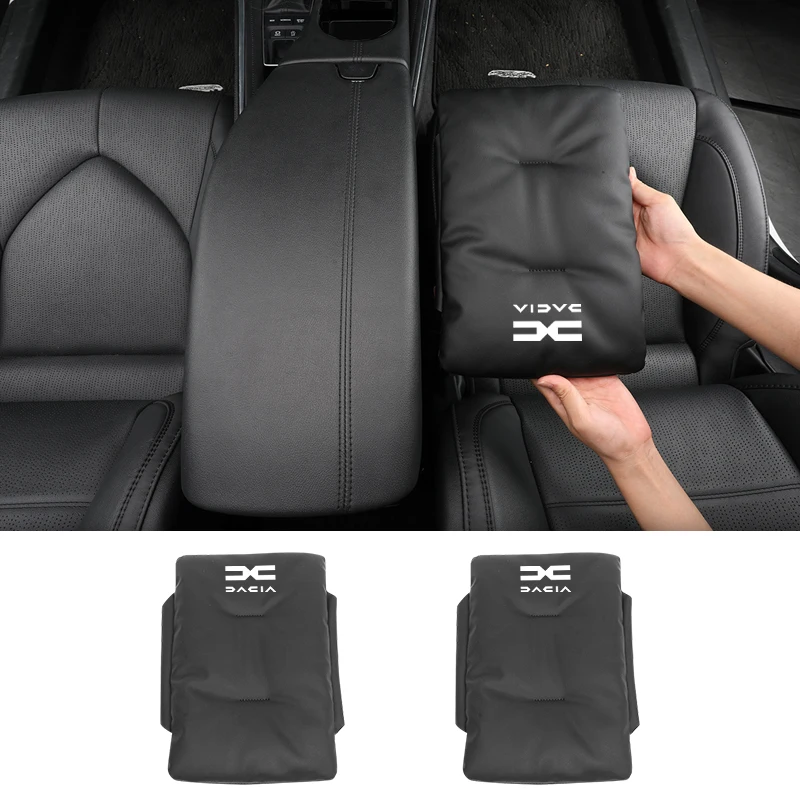 Car Sticker s Velvet Armrest Pad Console Protector Cover Elbow Rest Mat AccessoriesFor Dacia Duster Logan Sandero Lodgy Dokker view 6