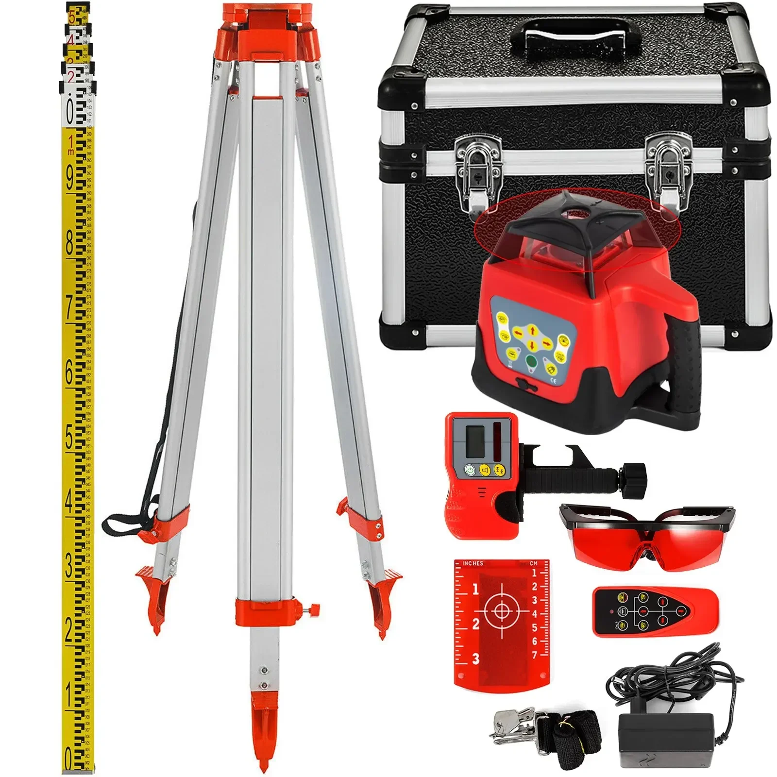 VEVOR-Niveau Laser existent à Distance 360, 500m, Balayage Horizontal et Vertical, Outils de Mesure