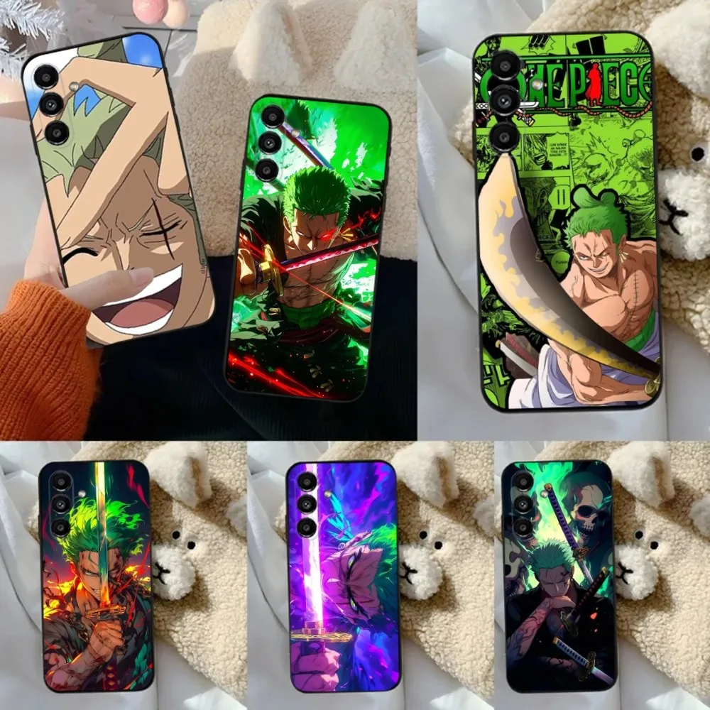 R-RoronoaS Z-Zoro  Phone Case For Samsung S24,23,22,30,21,10,9,Ultra,Plus,Lite,FE,5G Black Soft Case